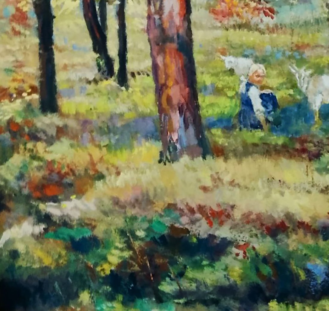 Oil painting Walk through the meadows Vitaly Duhnevich - 4