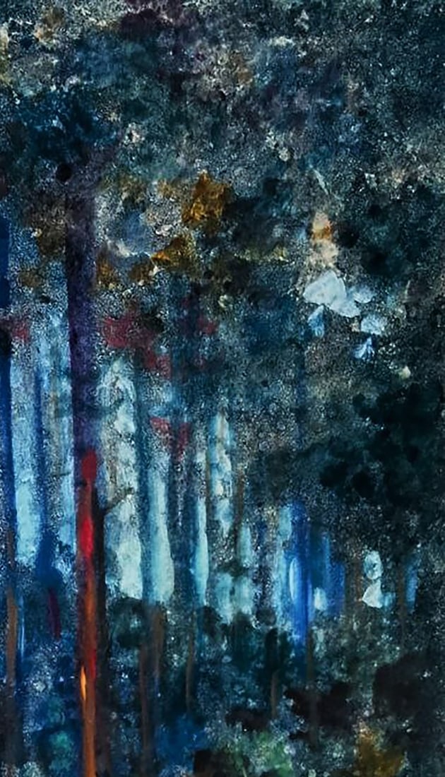 Oil painting Twilight in the forest Vitaly Duhnevich - 3