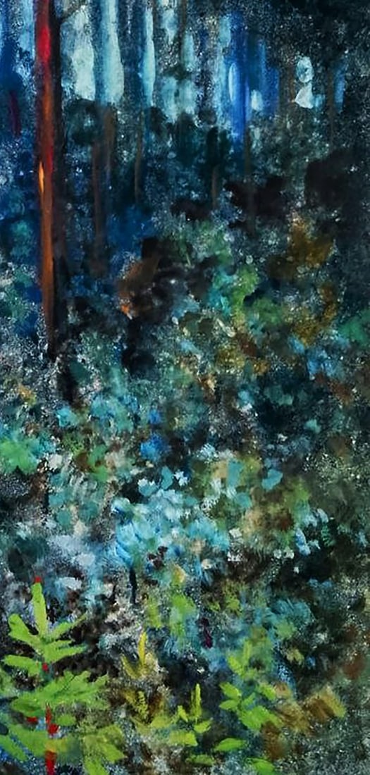 Oil painting Twilight in the forest Vitaly Duhnevich - 5