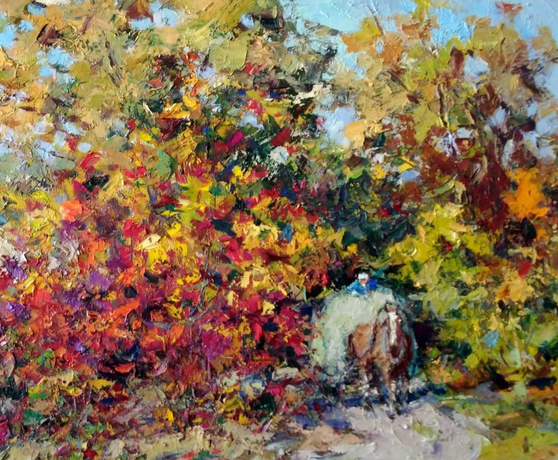 Oil painting Indian summer Alexander Nikolaevich Cherednichenko - 6