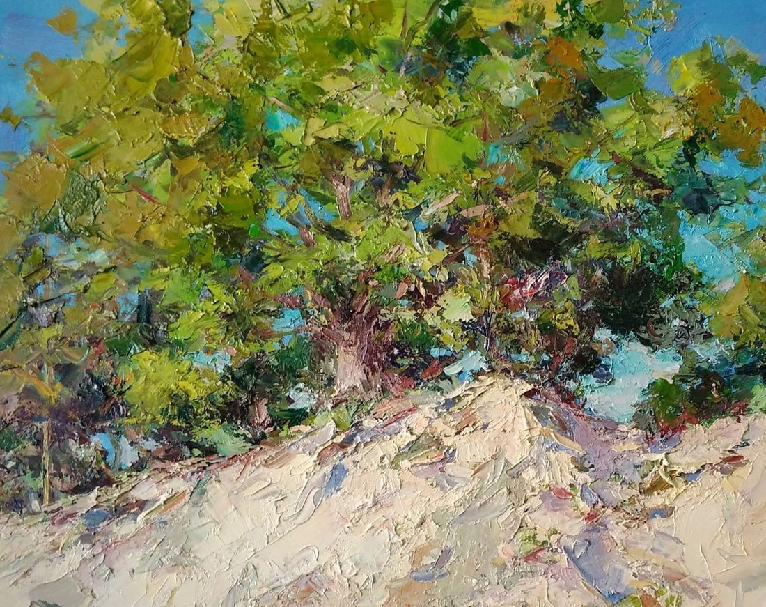 Oil painting Sunny hill Alexander Nikolaevich Cherednichenko - 2