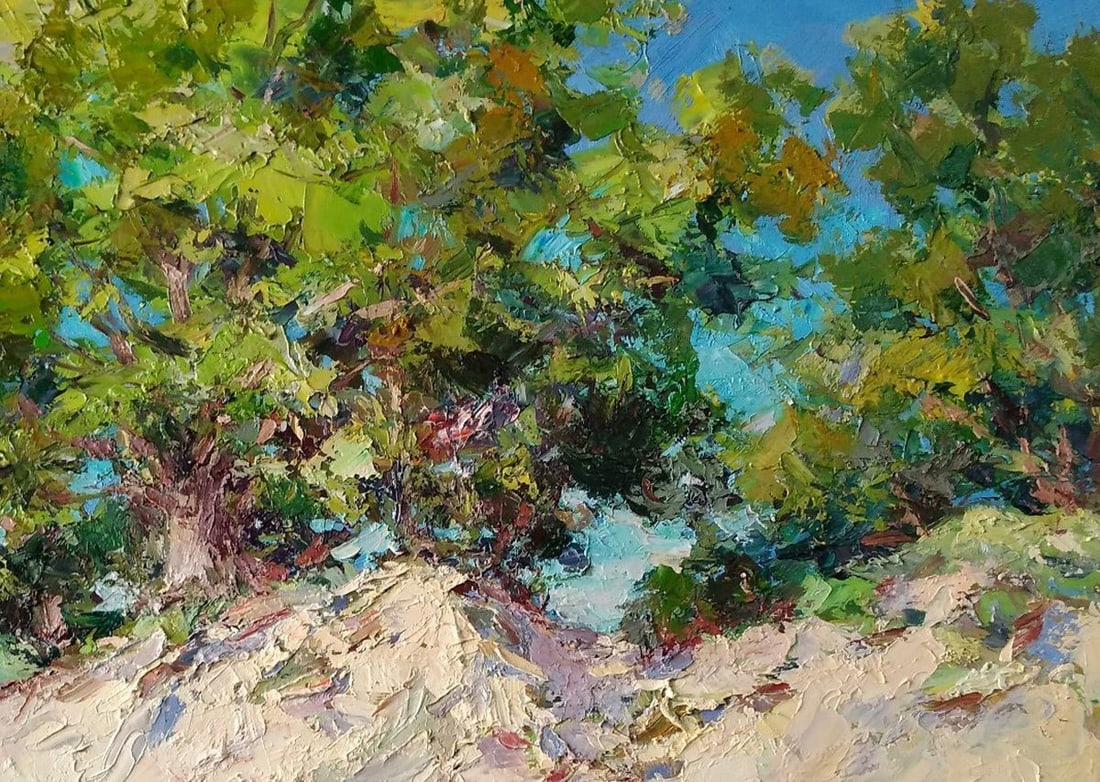 Oil painting Sunny hill Alexander Nikolaevich Cherednichenko - 6