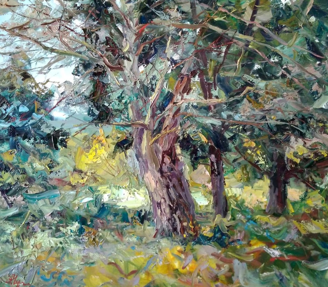 Oil painting Forest Glade Alexander Nikolaevich Cherednichenko: Title: Oil painting Forest Glade Alexander Nikolaevich Cherednichenko Description: №Cher 71 *** ABOUT THIS PAINTING *** * TITLE: "Forest Glade" * ARTISTS: Alexander Nikolaevich Cherednichenko *