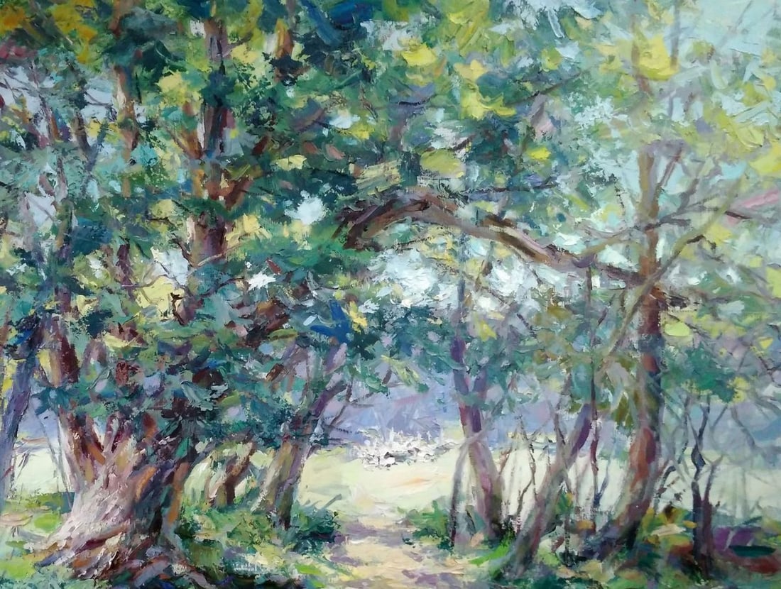 Oil painting Sunny lawn Alexander Nikolaevich Cherednichenko - 6