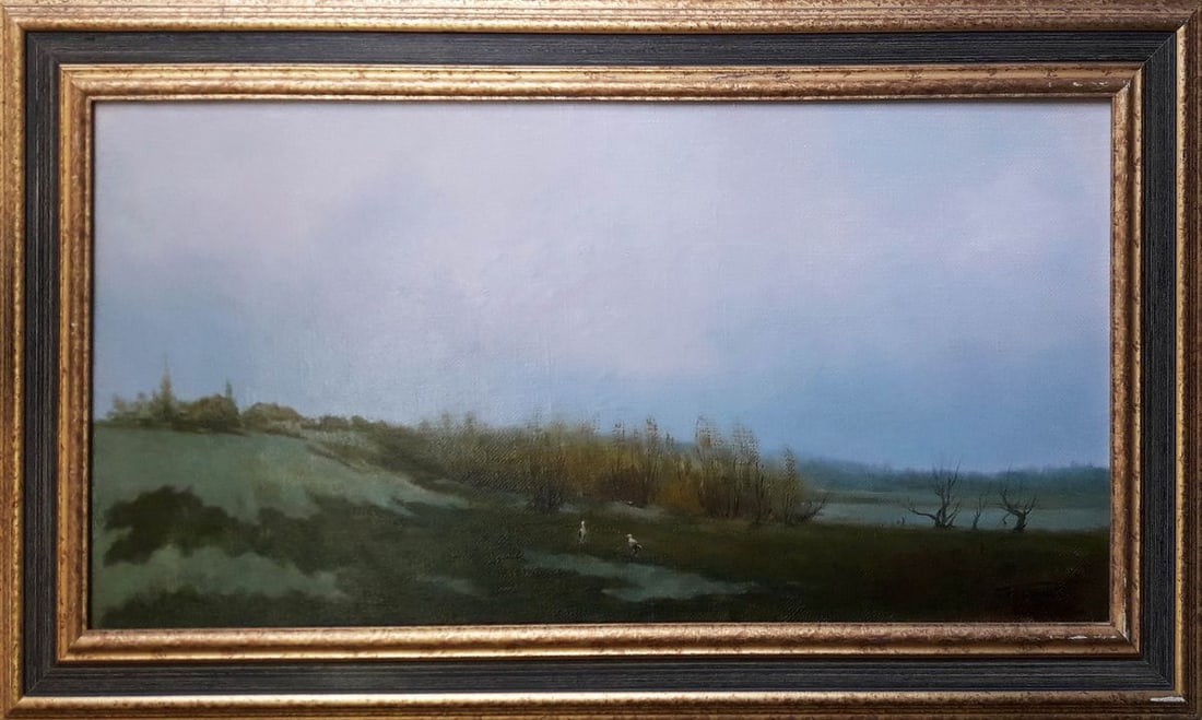 Oil painting The storks have arrived Korkishko Vasily (1 of 6)