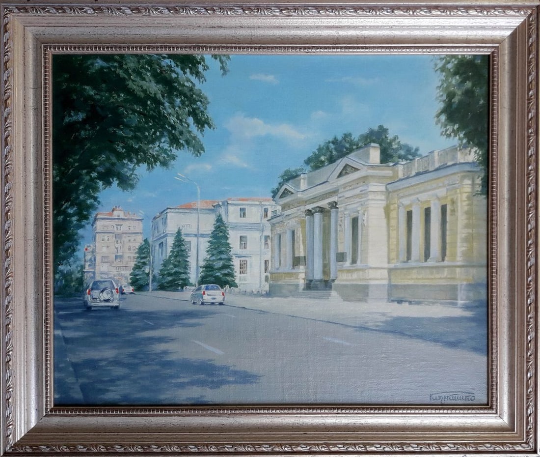Oil painting Historical Museum in Dnipro Korkishko Vasily: Title: Oil painting Historical Museum in Dnipro Korkishko Vasily Description: №Kork 75 *** ABOUT THIS PAINTING *** * TITLE: "Historical Museum in Dnipro" * ARTISTS: Korkishko Vasily * SIZE: 43x5