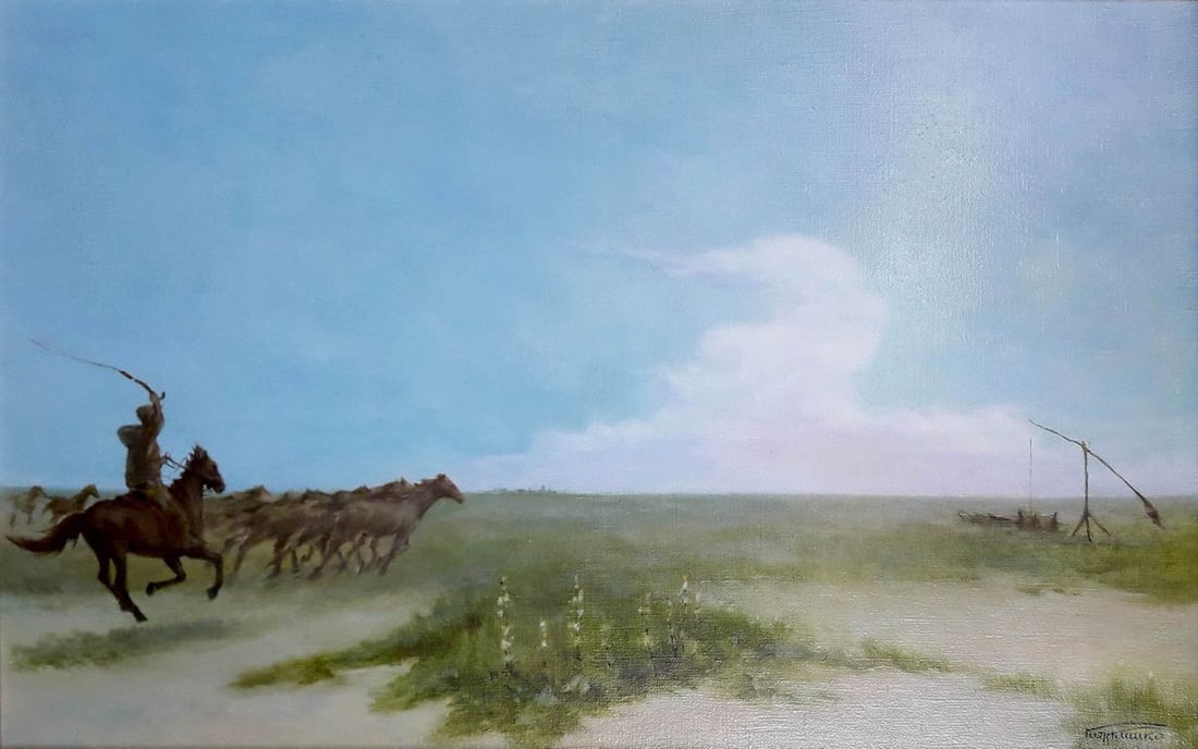 Oil painting To a watering hole Korkishko Vasily - 2