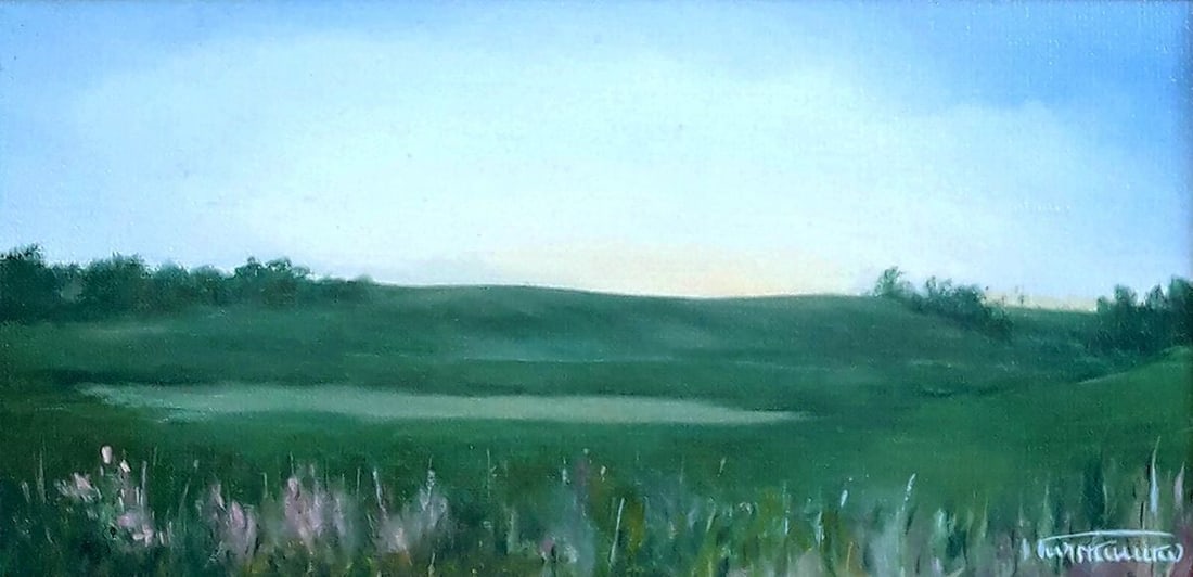 Oil painting Dnieper outskirts Korkishko Vasily - 2