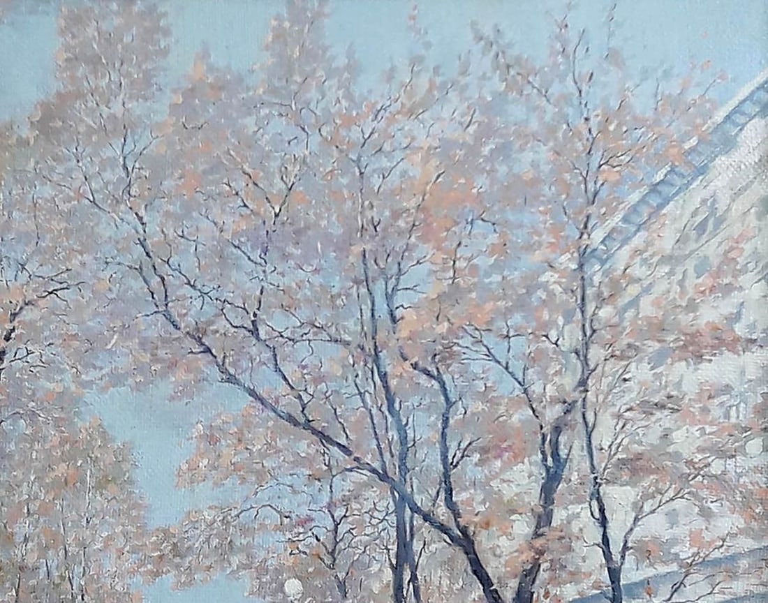 Oil painting Yavornytsky Avenue in the Dnieper Korkishko Vasily - 4