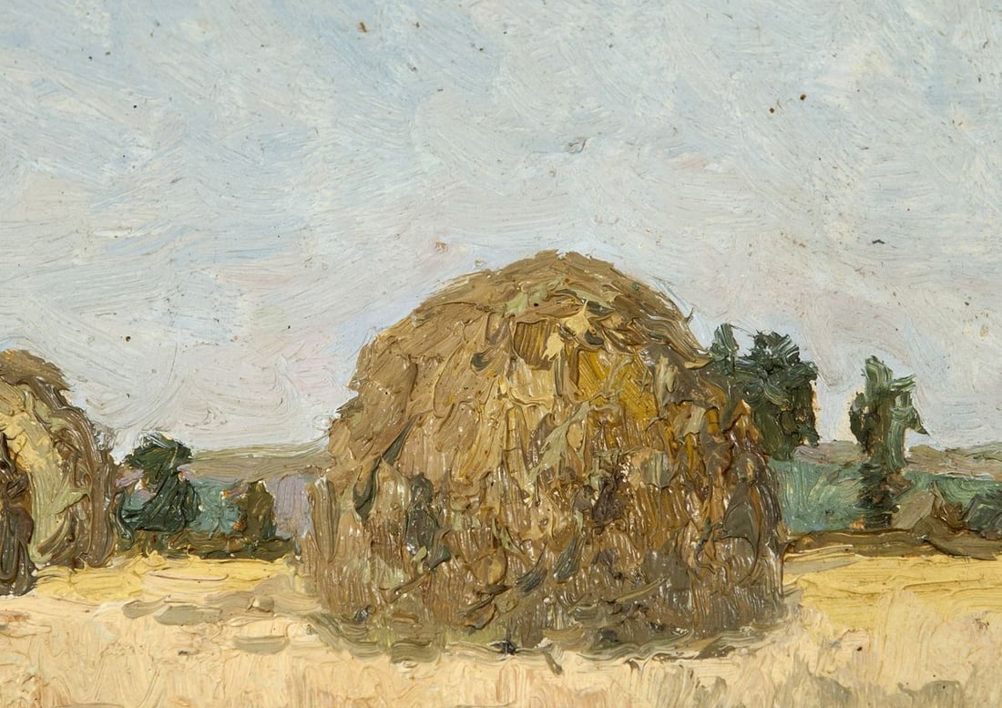 Antique Landscape in Oil - 4