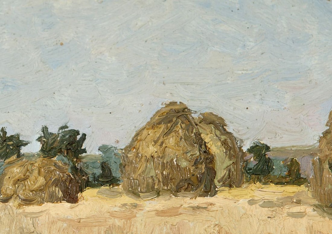 Antique Landscape in Oil - 6