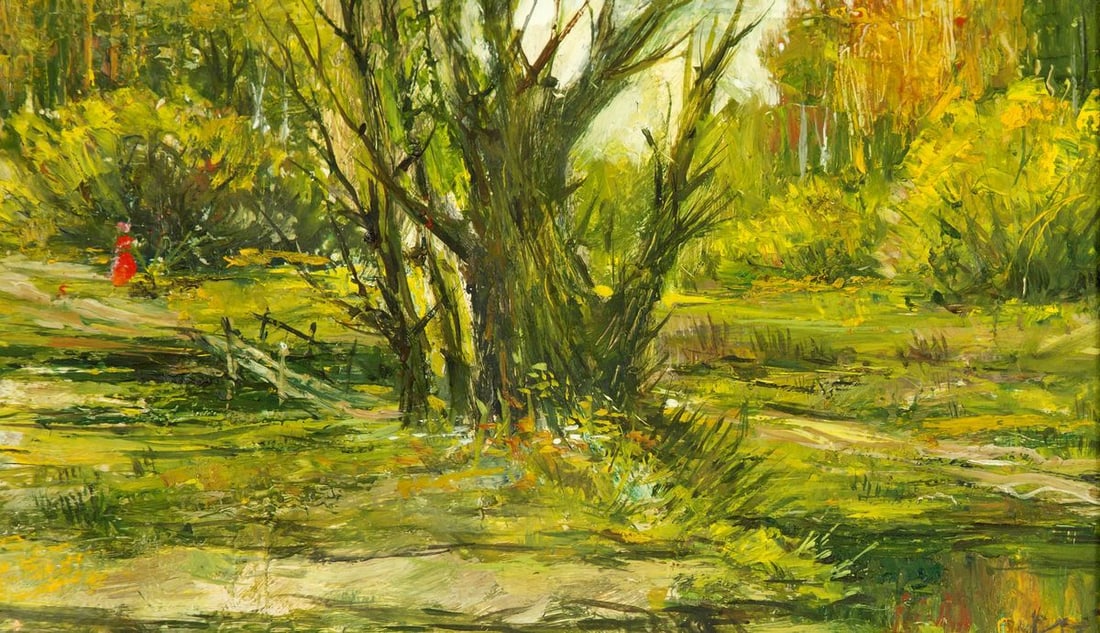 Oil Painting In the Forest - 4