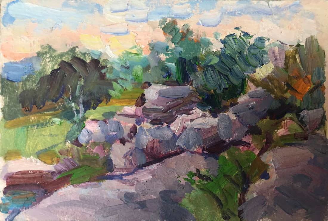 Oil painting Hiking in the mountains Kuzeminsky Nikolay Borisovich (1 of 11)