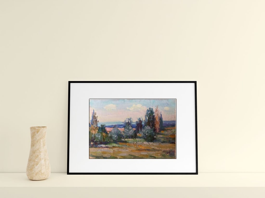 Oil painting Kakhovka reservoir Kuzeminsky Nikolay Borisovich - 2