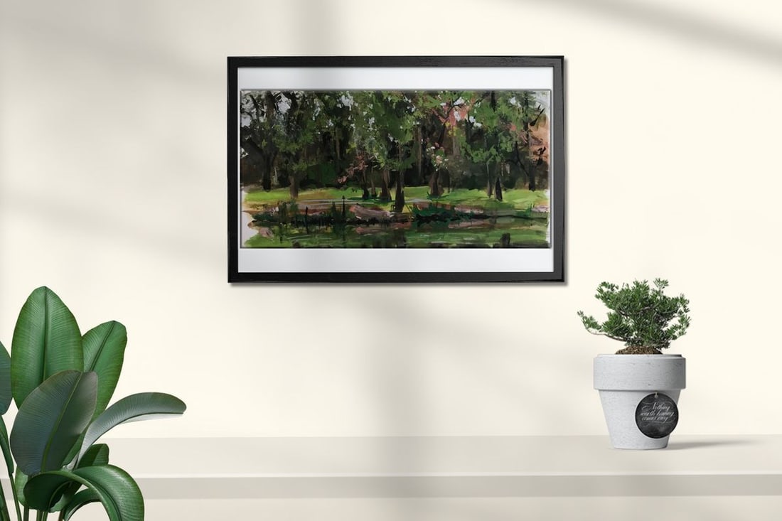 Oil painting City Park Nesterova A. - 3