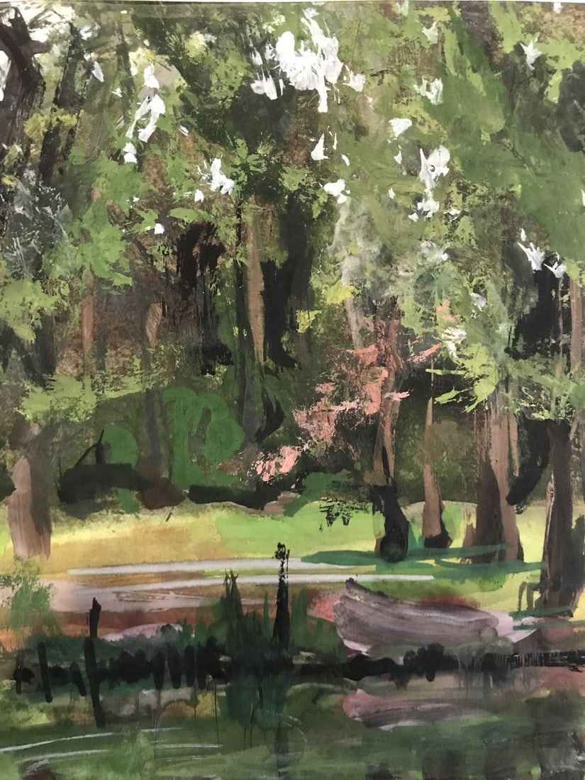 Oil painting City Park Nesterova A. - 6