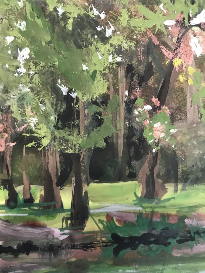 Oil painting City Park Nesterova A. - 8