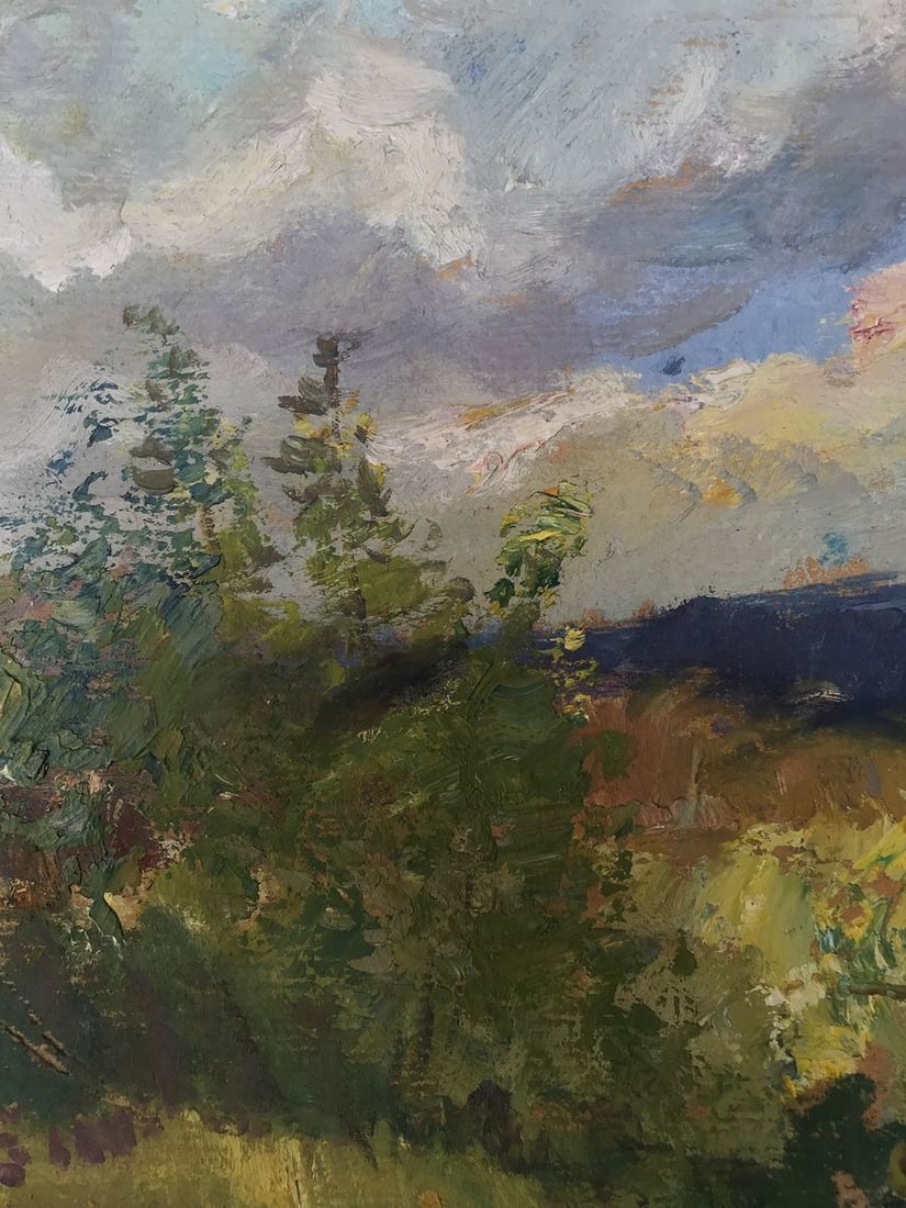 Oil painting Spring in Gorodishe Wihyrovskii Victor - 5