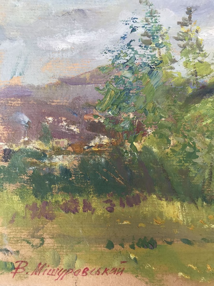 Oil painting Spring in Gorodishe Wihyrovskii Victor - 8