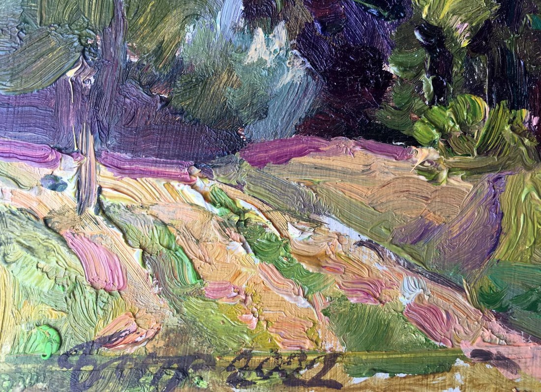 Oil painting Rock fortress in Tustan Batrakov Vladimir Grigorievich - 11