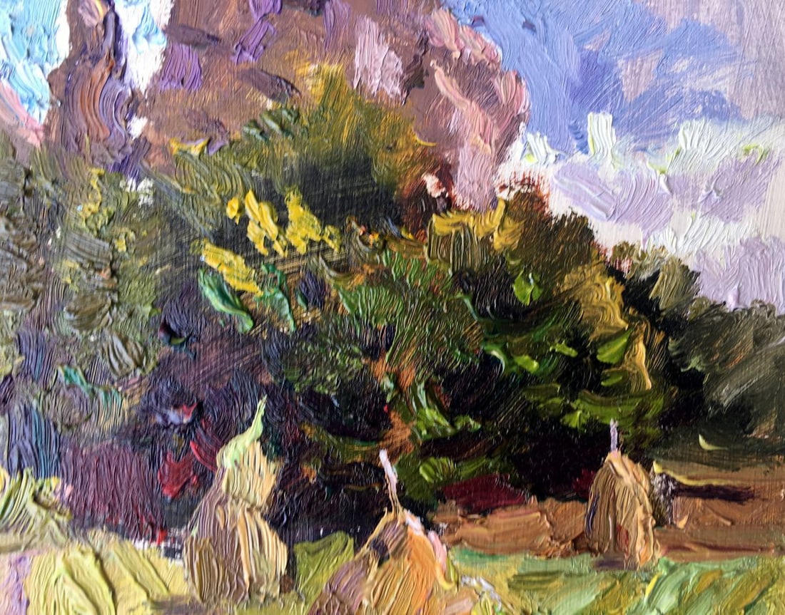 Oil painting Rock fortress in Tustan Batrakov Vladimir Grigorievich - 8