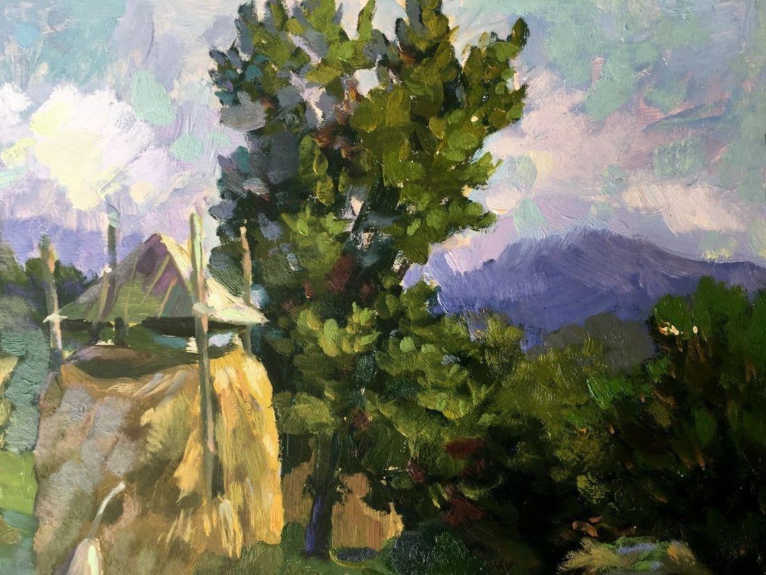 Oil painting On the outskirts Batrakov Vladimir Grigorievich - 5