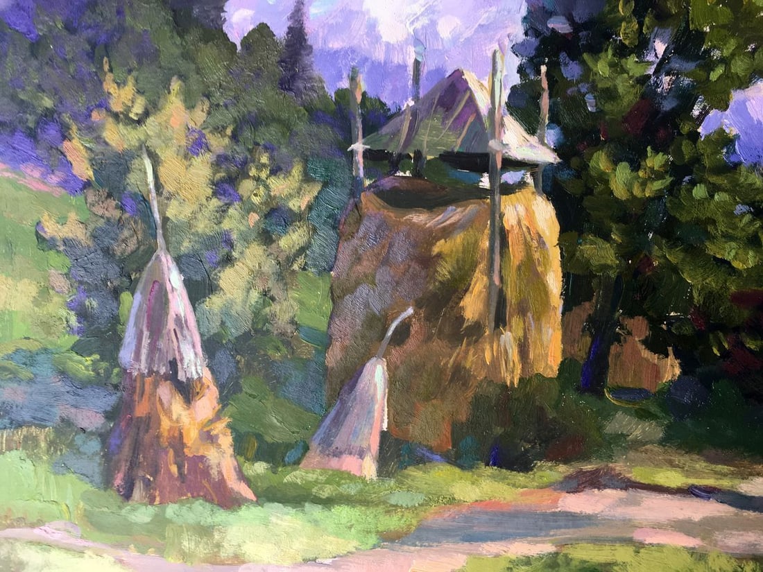 Oil painting On the outskirts Batrakov Vladimir Grigorievich - 6