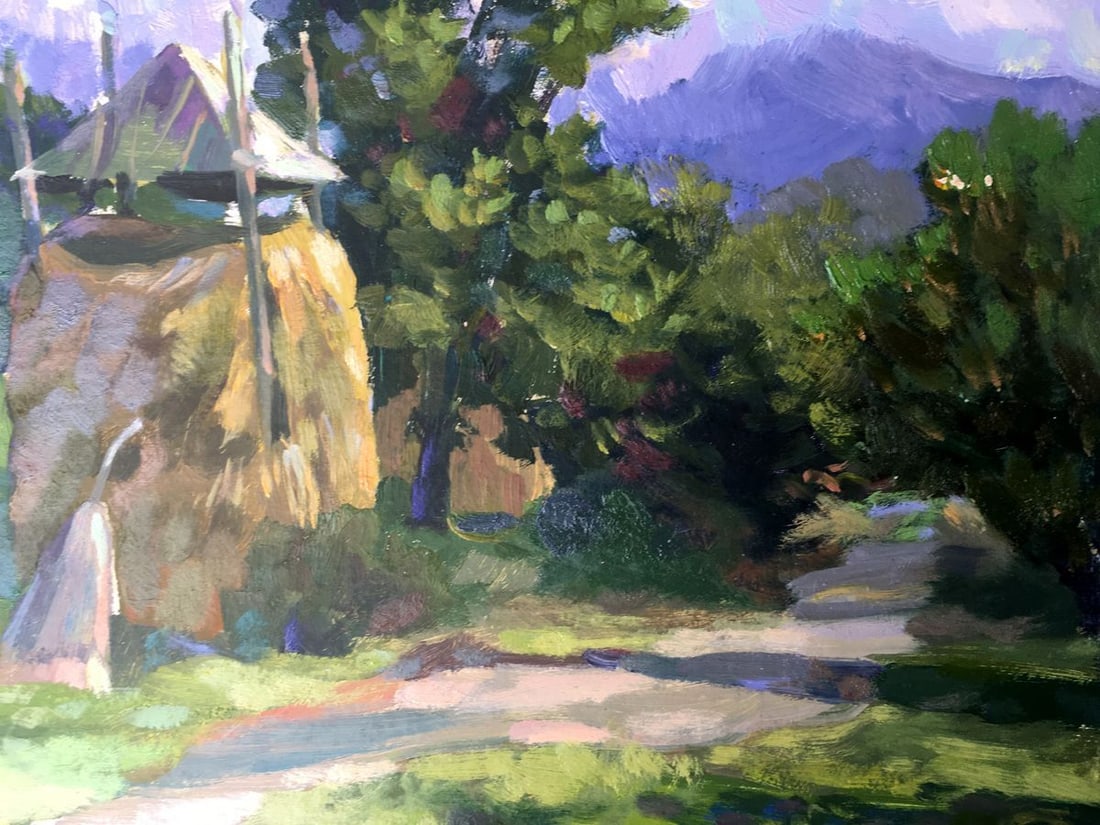 Oil painting On the outskirts Batrakov Vladimir Grigorievich - 7