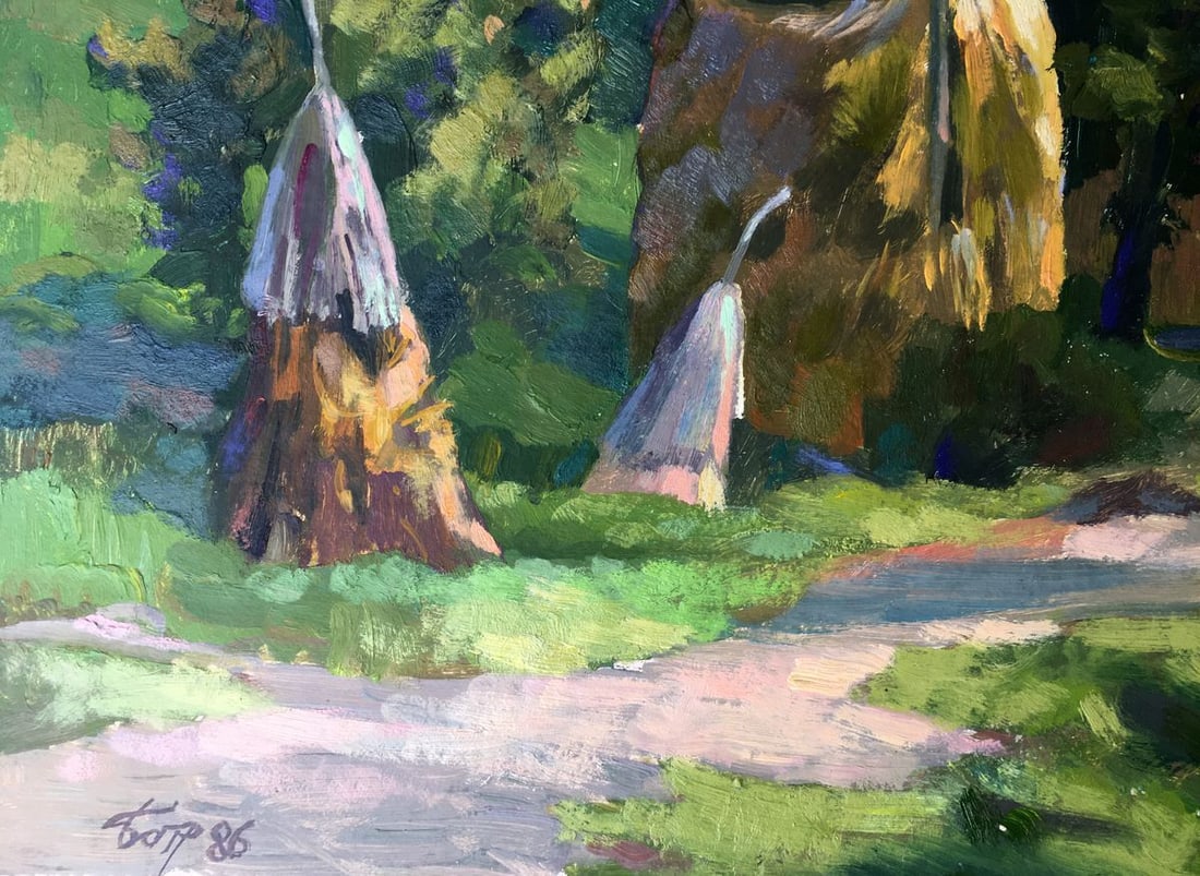 Oil painting On the outskirts Batrakov Vladimir Grigorievich - 8