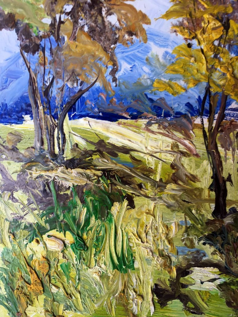 Oil painting Rest at nature Unknown artist - 10