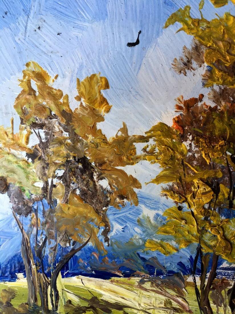 Oil painting Rest at nature Unknown artist - 5