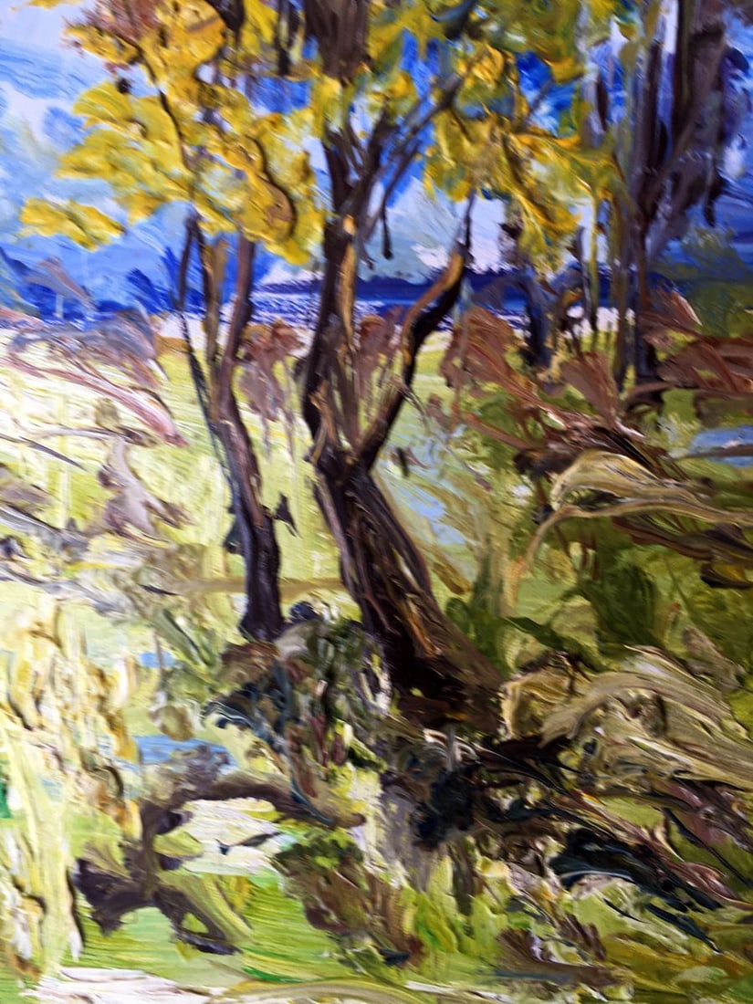 Oil painting Rest at nature Unknown artist - 9