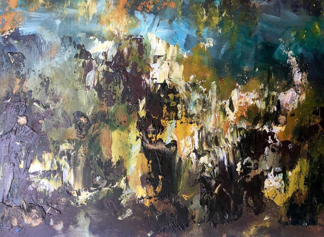 Oil painting Forest landscape Unknown artist - 10