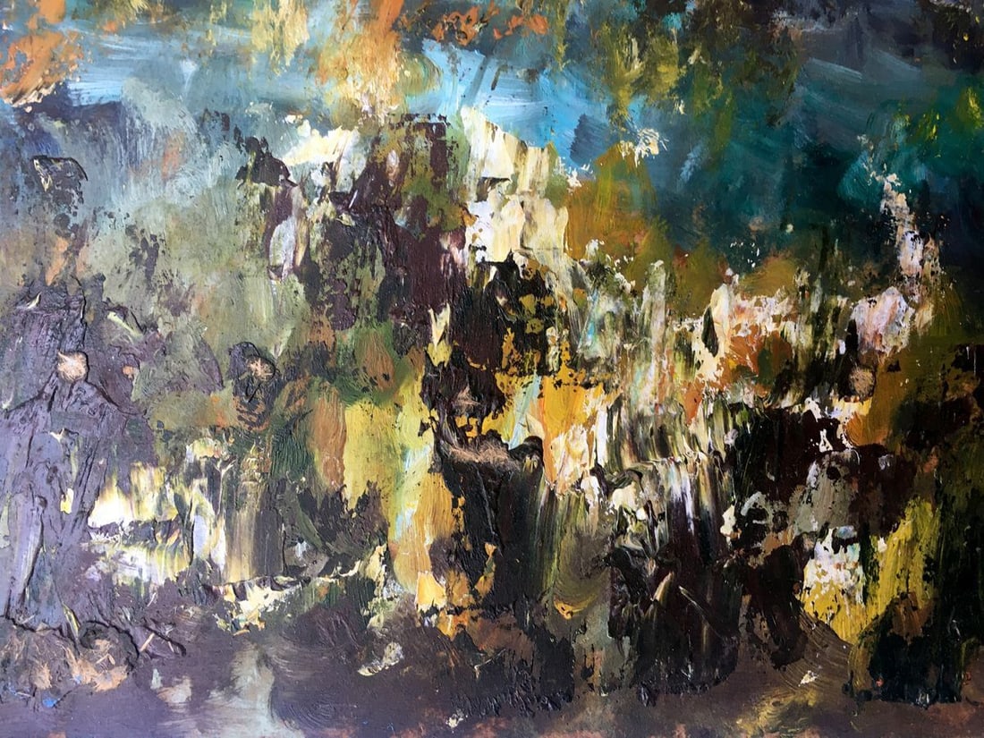 Oil painting Forest landscape Unknown artist - 11