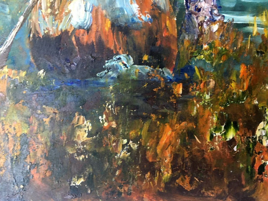 Oil painting Forest landscape Unknown artist - 12