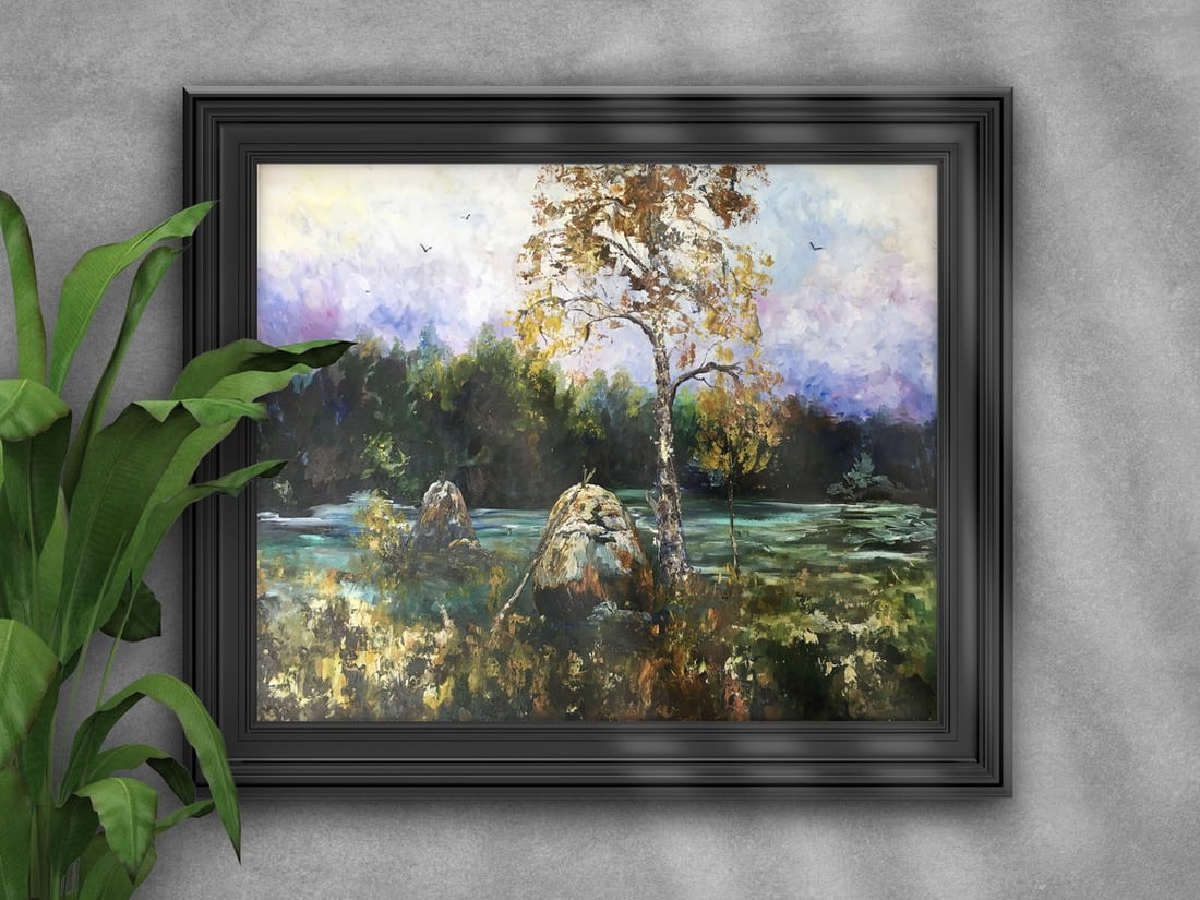 Oil painting Forest landscape Unknown artist - 2