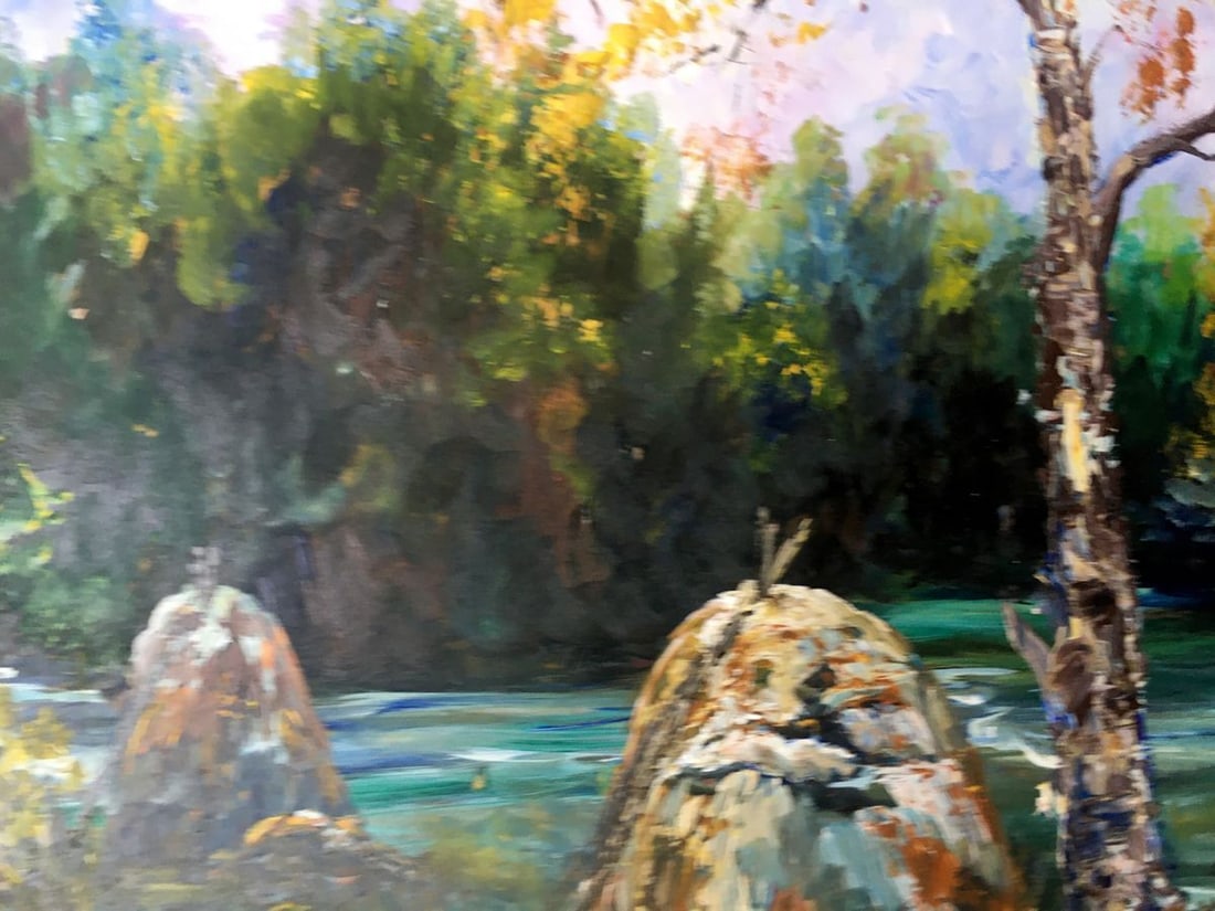 Oil painting Forest landscape Unknown artist - 8