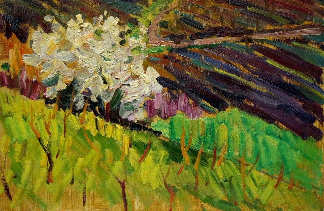 Oil painting Field landscape Kolomoitsev Petr Mikhailovich - 2