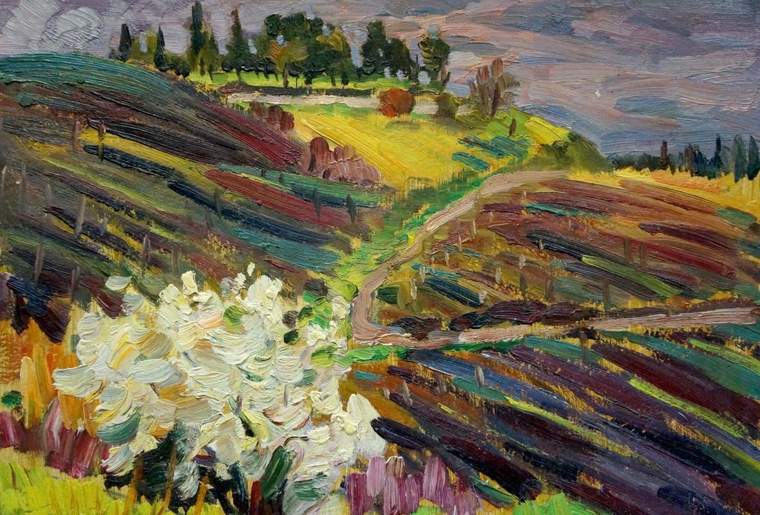 Oil painting Field landscape Kolomoitsev Petr Mikhailovich - 3