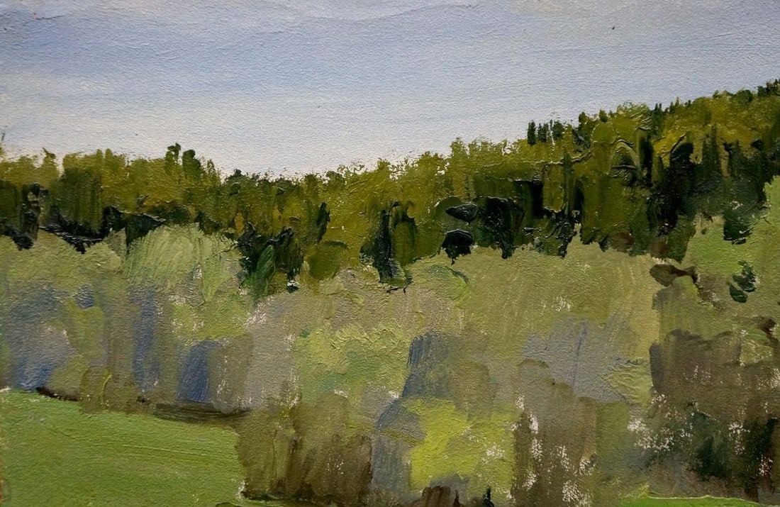 Oil painting Spring sketch Yakovlev B.N. - 2