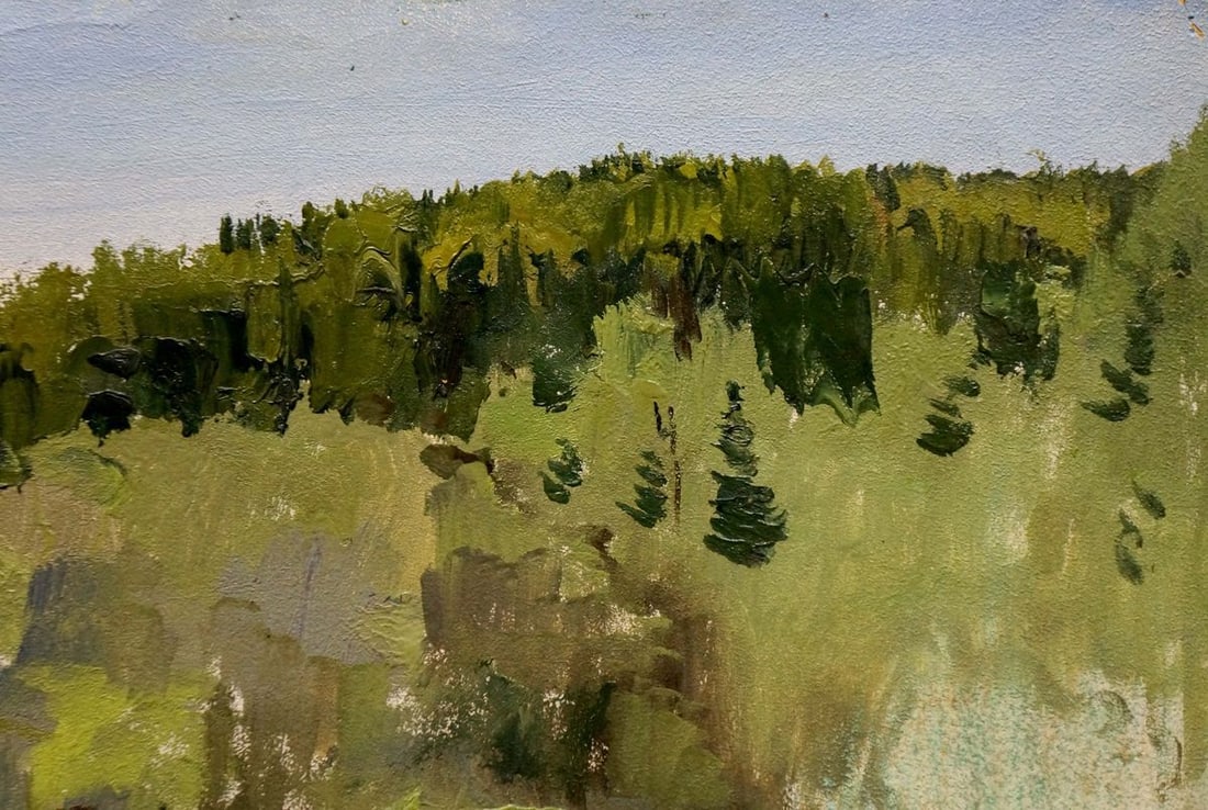 Oil painting Spring sketch Yakovlev B.N. - 3