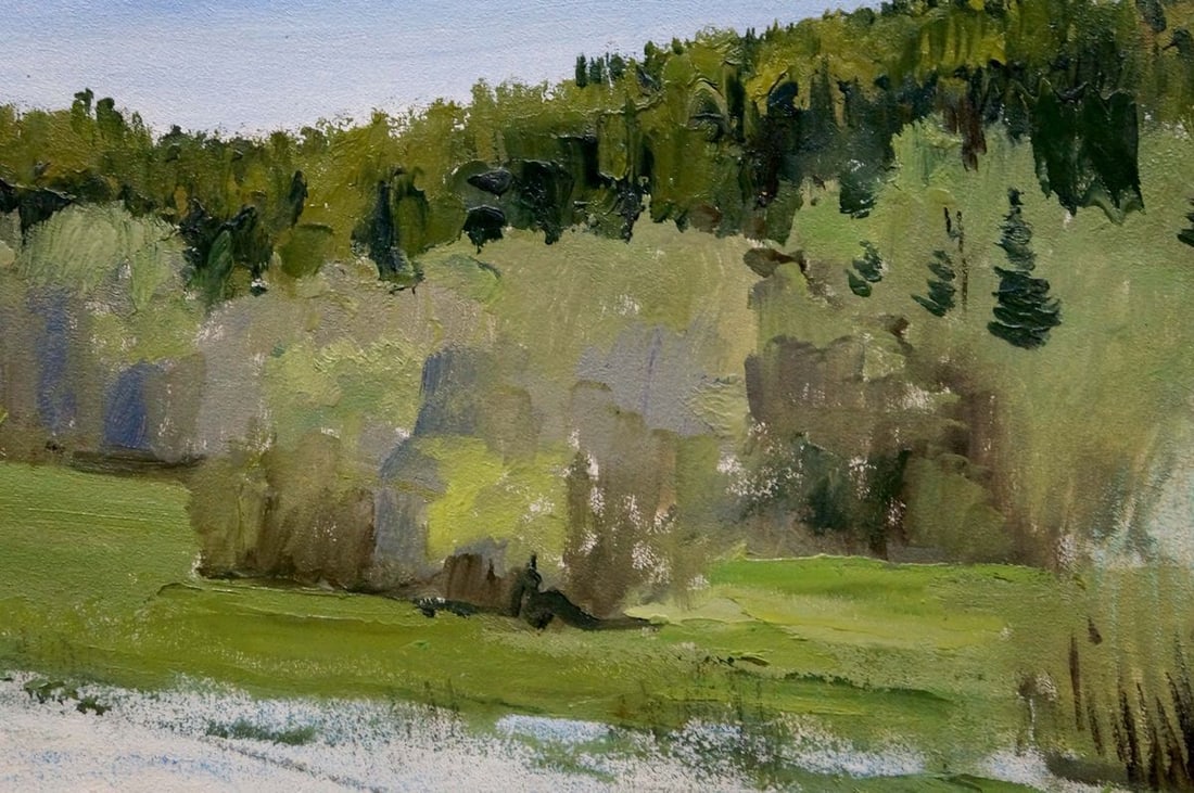 Oil painting Spring sketch Yakovlev B.N. - 6