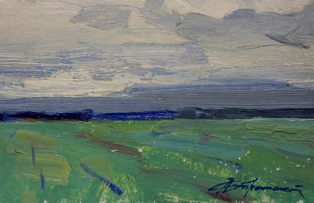 Oil painting It's starting to rain Stremsky Alexander Ivanovich - 3