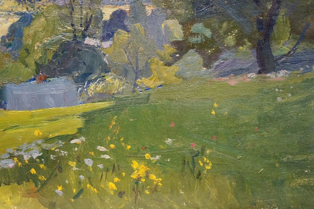 Oil painting Summer sunny day Gantman Moses Faybovich - 5