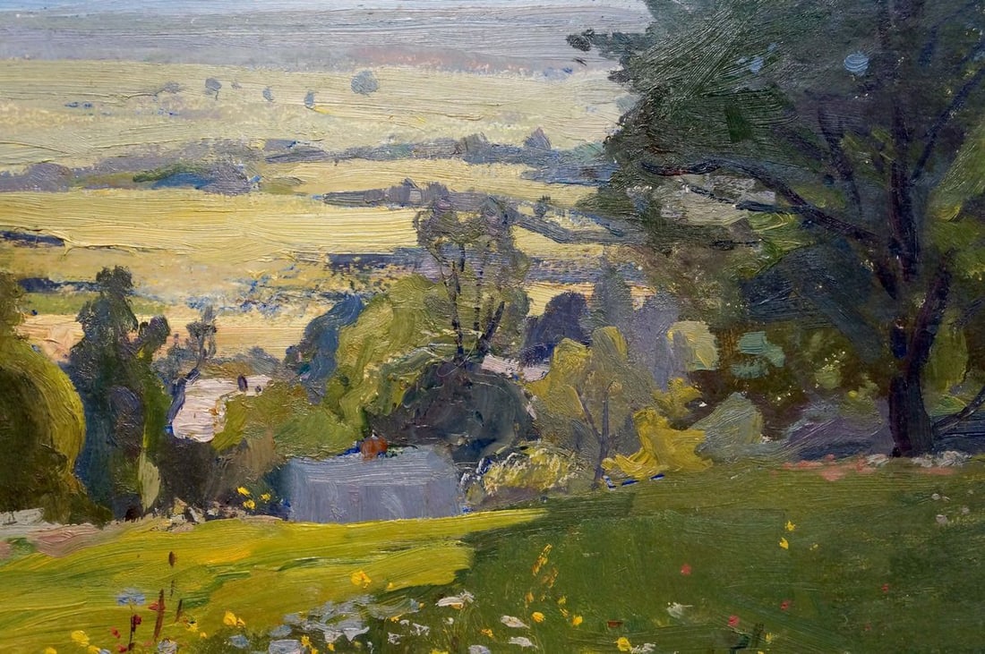 Oil painting Summer sunny day Gantman Moses Faybovich - 6