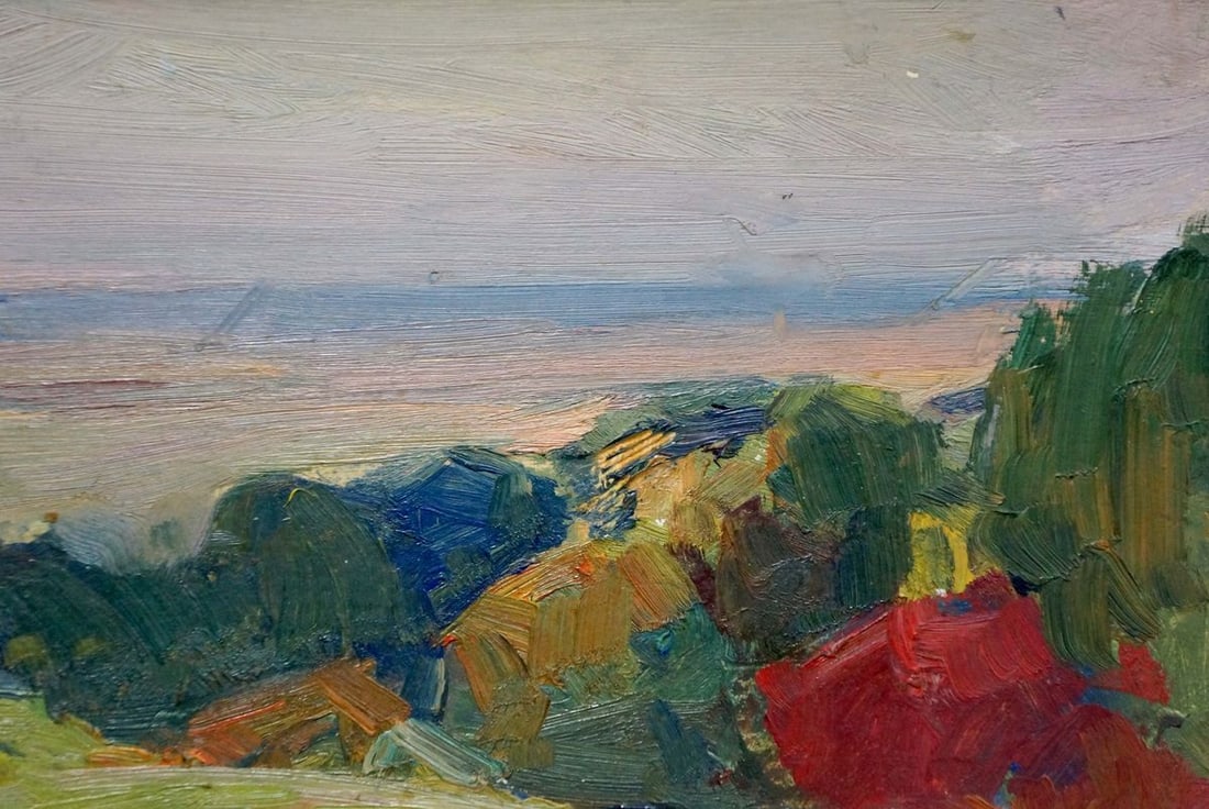 Oil painting Landscape Gantman Moses Faybovich - 3