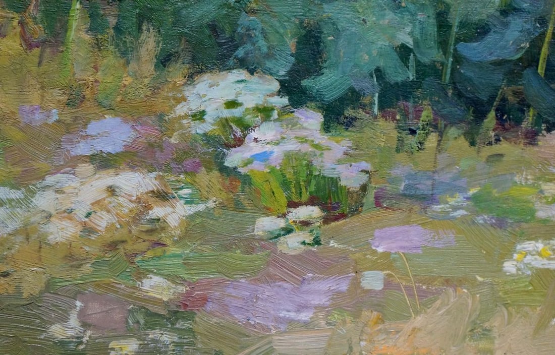 Oil painting Sunflower field - 2