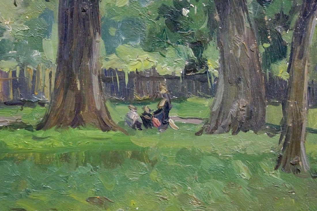 Oil painting People have a rest Chernesheva P. - 6