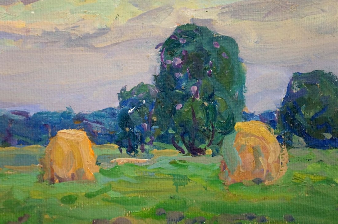 Oil painting Haystacks Fomin Anatoly Nikiforovich - 6