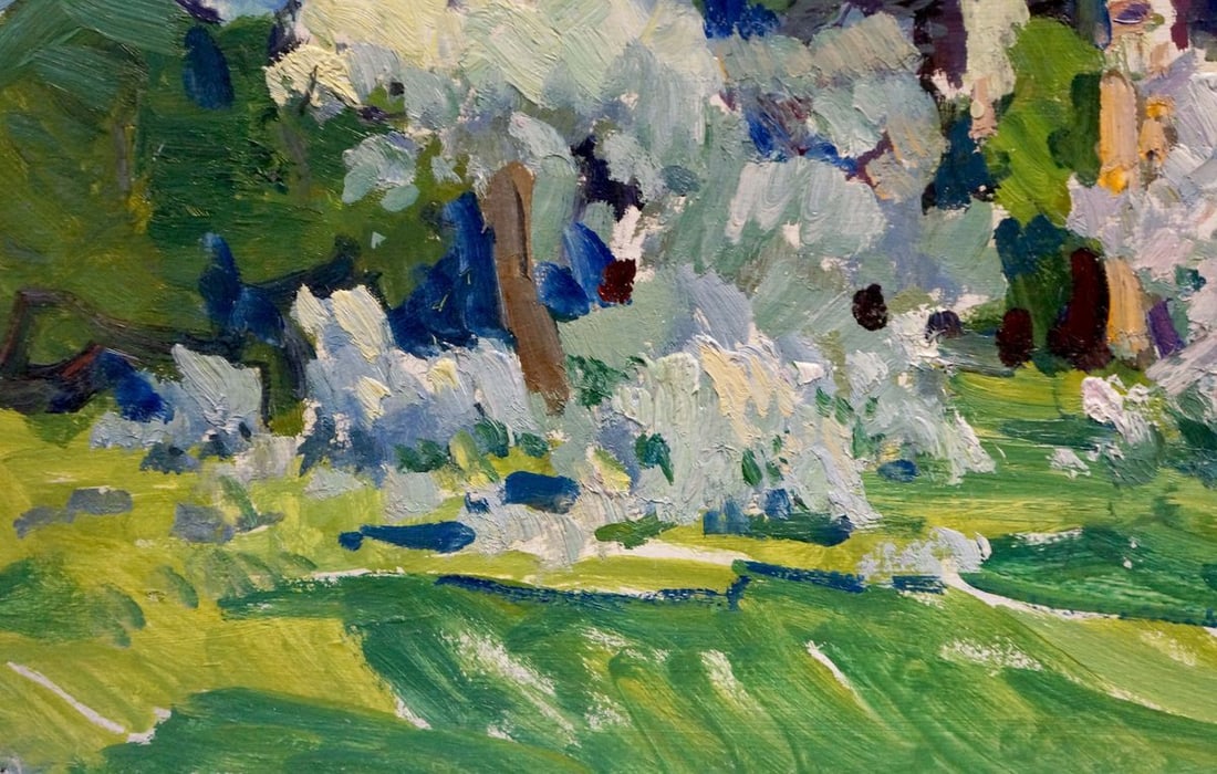 Oil painting The trees have blossomed Kolosovsky Georgy Sergeevich - 4